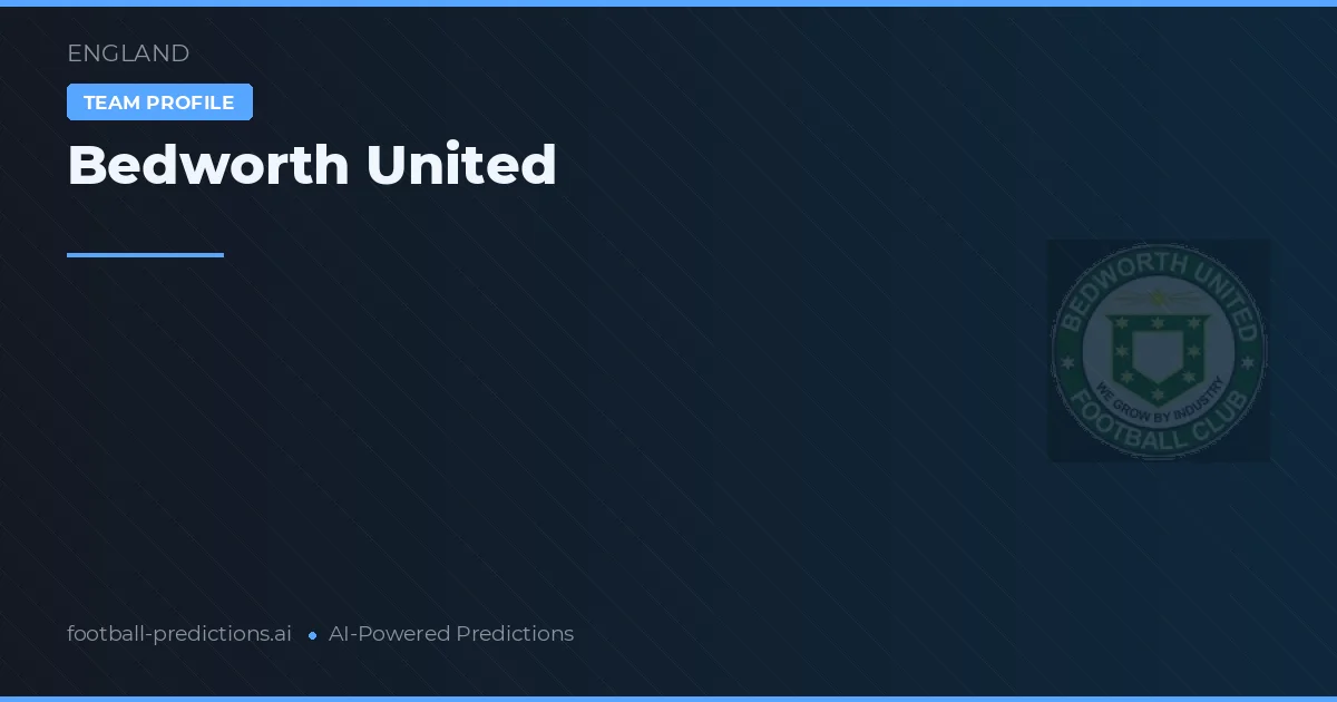 Bedworth United Ponturi și statistici