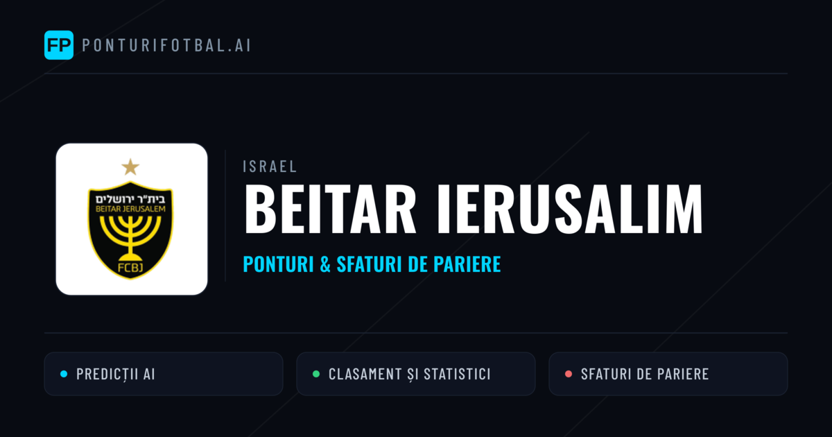 Beitar Ierusalim Ponturi și statistici