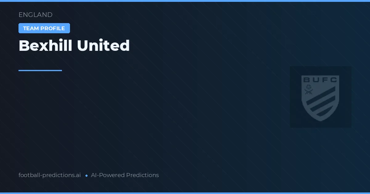 Bexhill United Ponturi și statistici