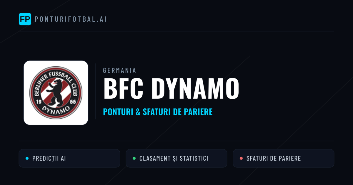 BFC Dynamo Ponturi și statistici