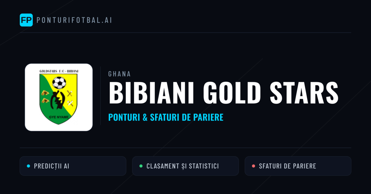Bibiani Gold Stars Ponturi și statistici