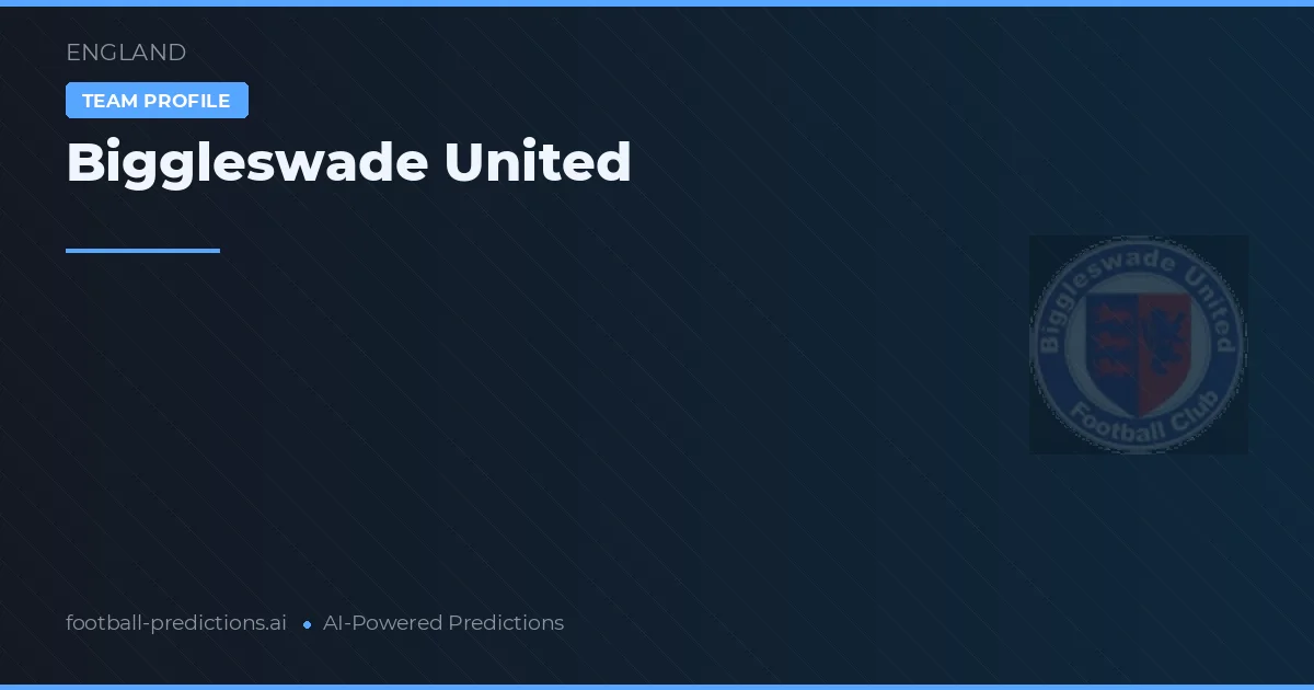 Biggleswade United Ponturi și statistici