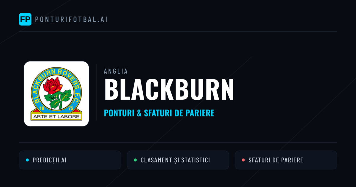 Blackburn Ponturi și statistici