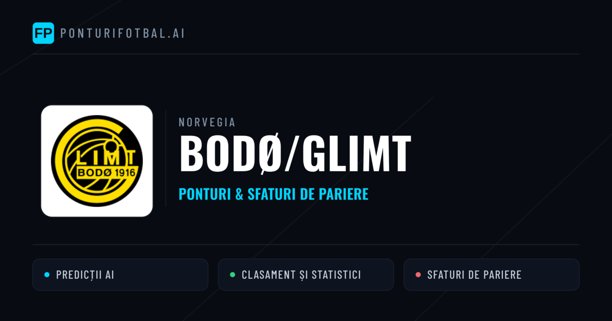 Bodø/Glimt Ponturi și statistici