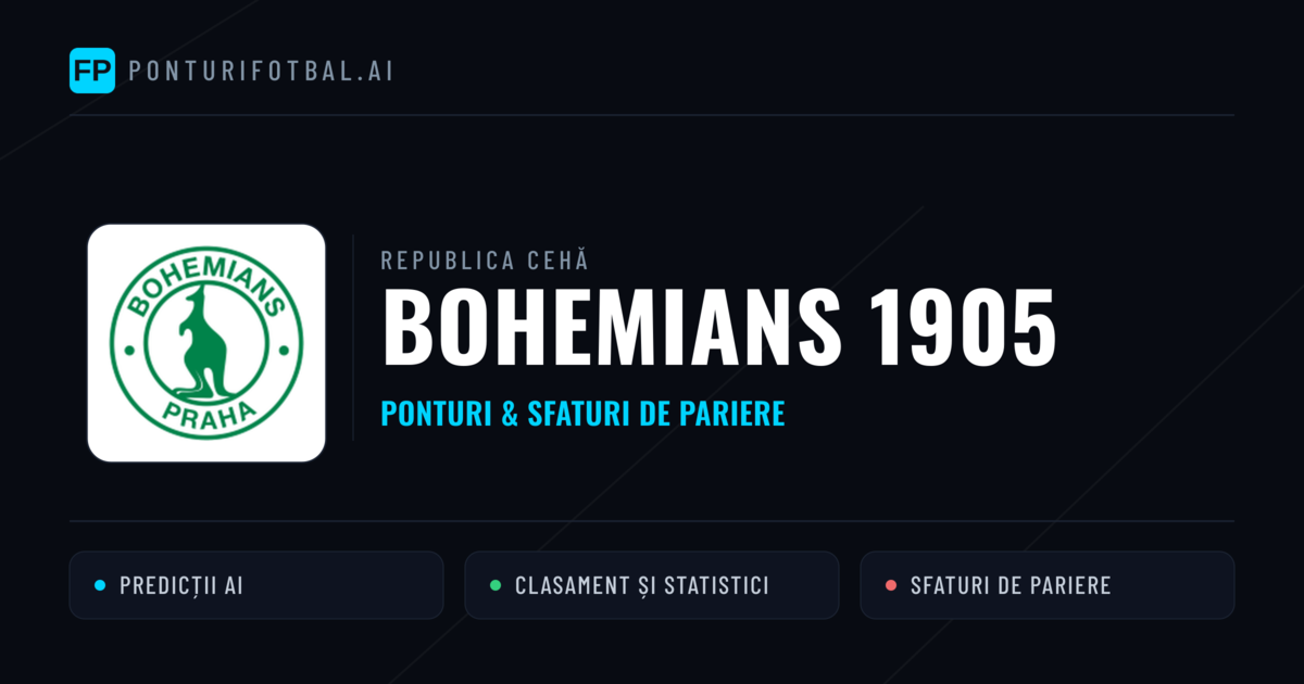 Bohemians 1905 Ponturi și statistici