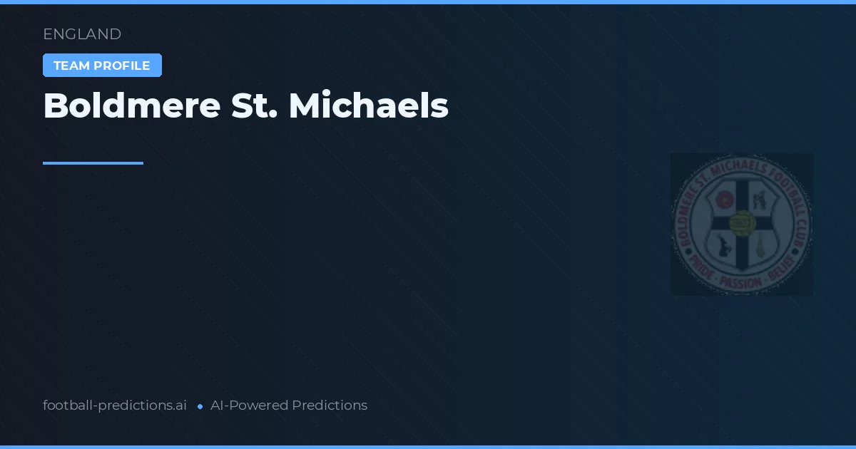 Boldmere St. Michaels Ponturi și statistici