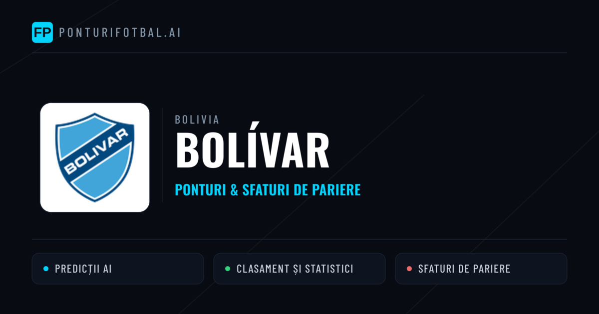Bolívar Ponturi și statistici