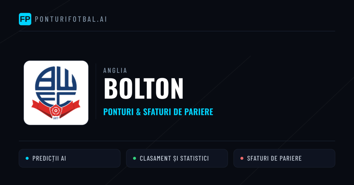 Bolton Ponturi și statistici