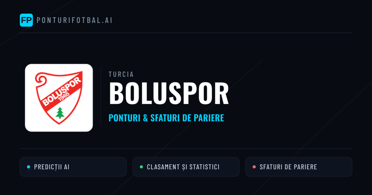Boluspor Ponturi și statistici