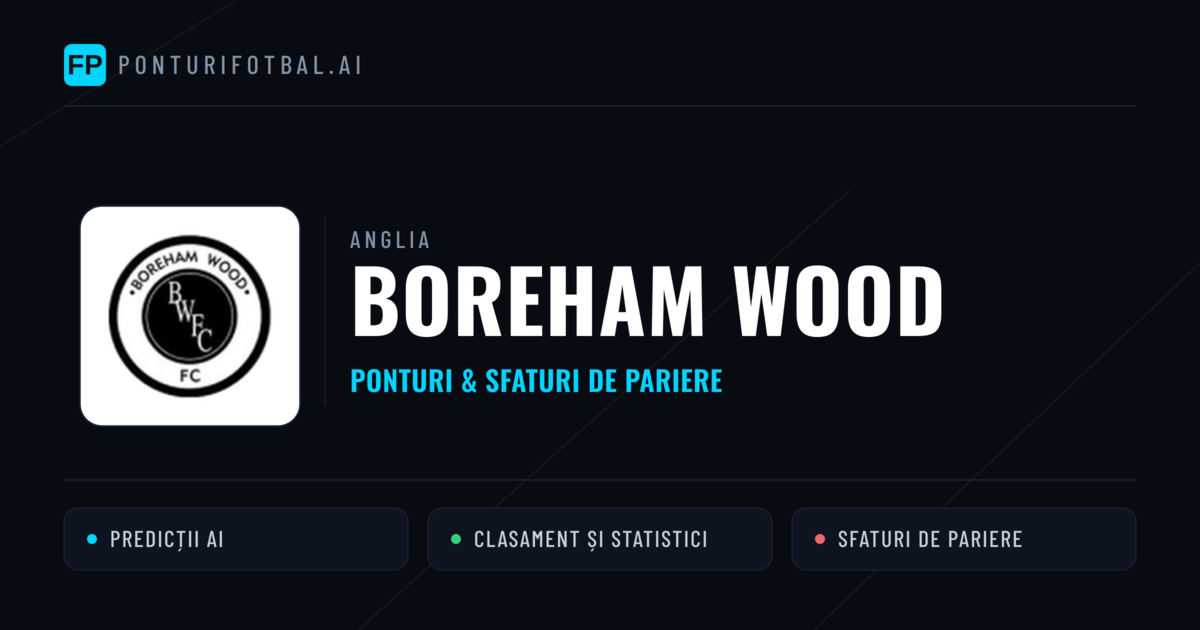 Boreham Wood Ponturi și statistici