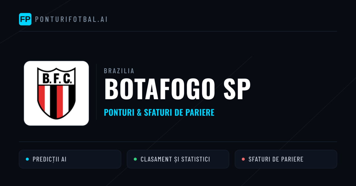 Botafogo SP Ponturi și statistici