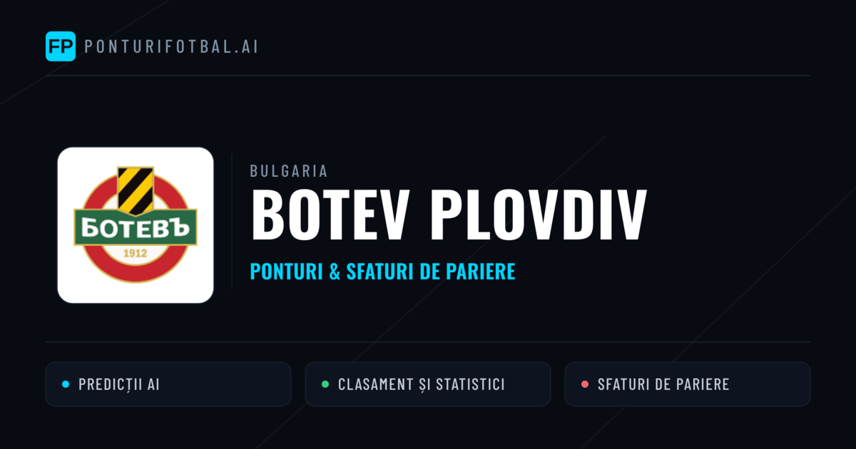 Botev Plovdiv Ponturi și statistici