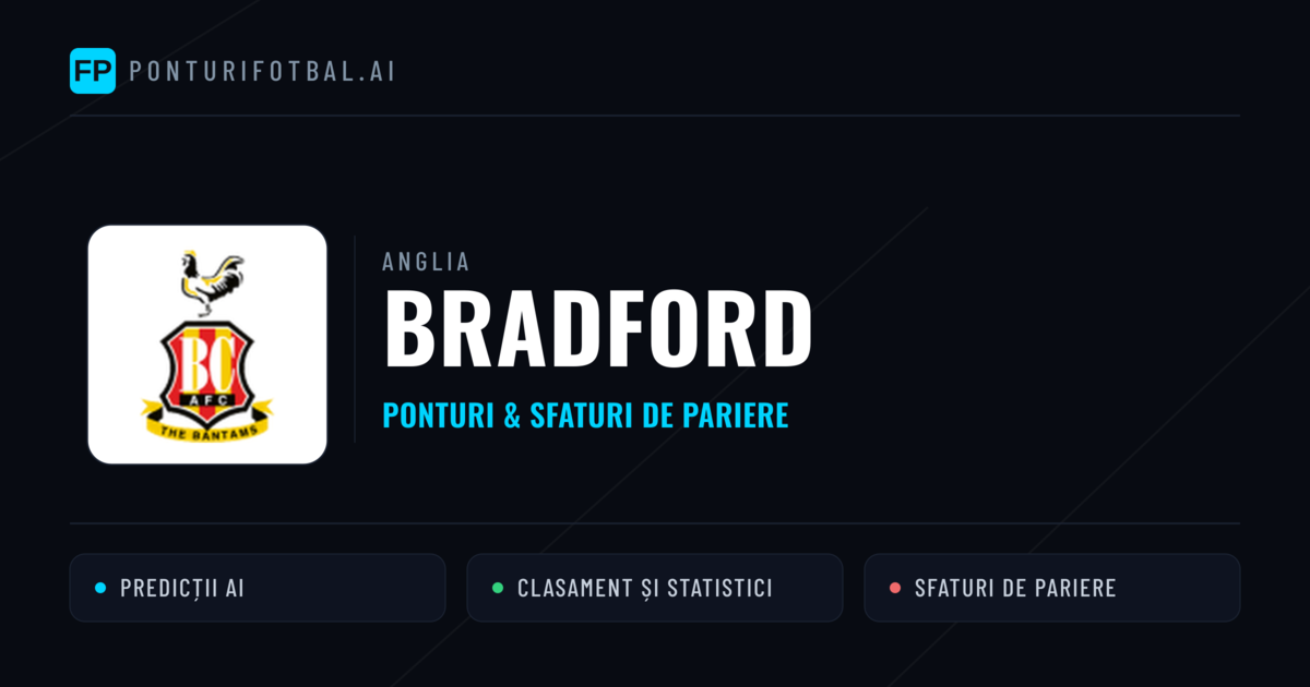 Bradford Ponturi și statistici