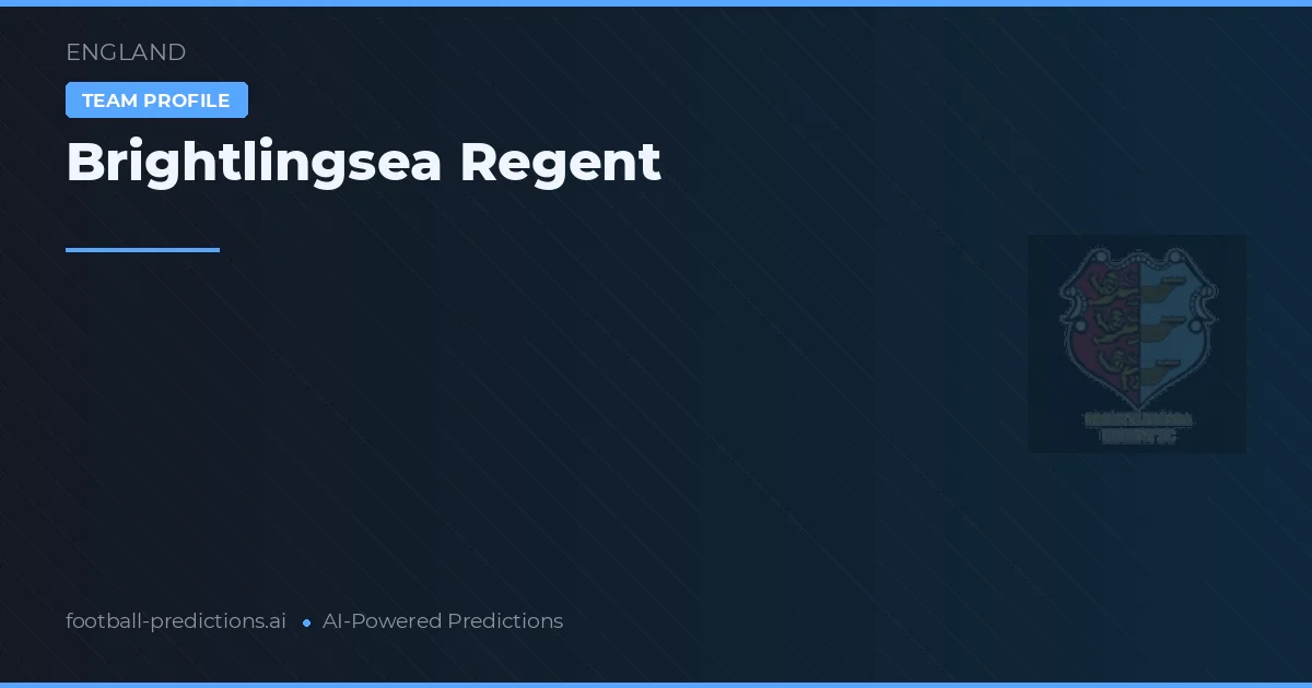 Brightlingsea Regent Ponturi și statistici