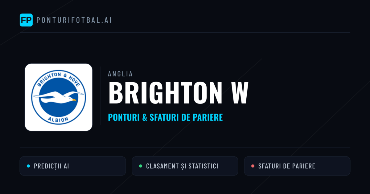Brighton W Ponturi și statistici