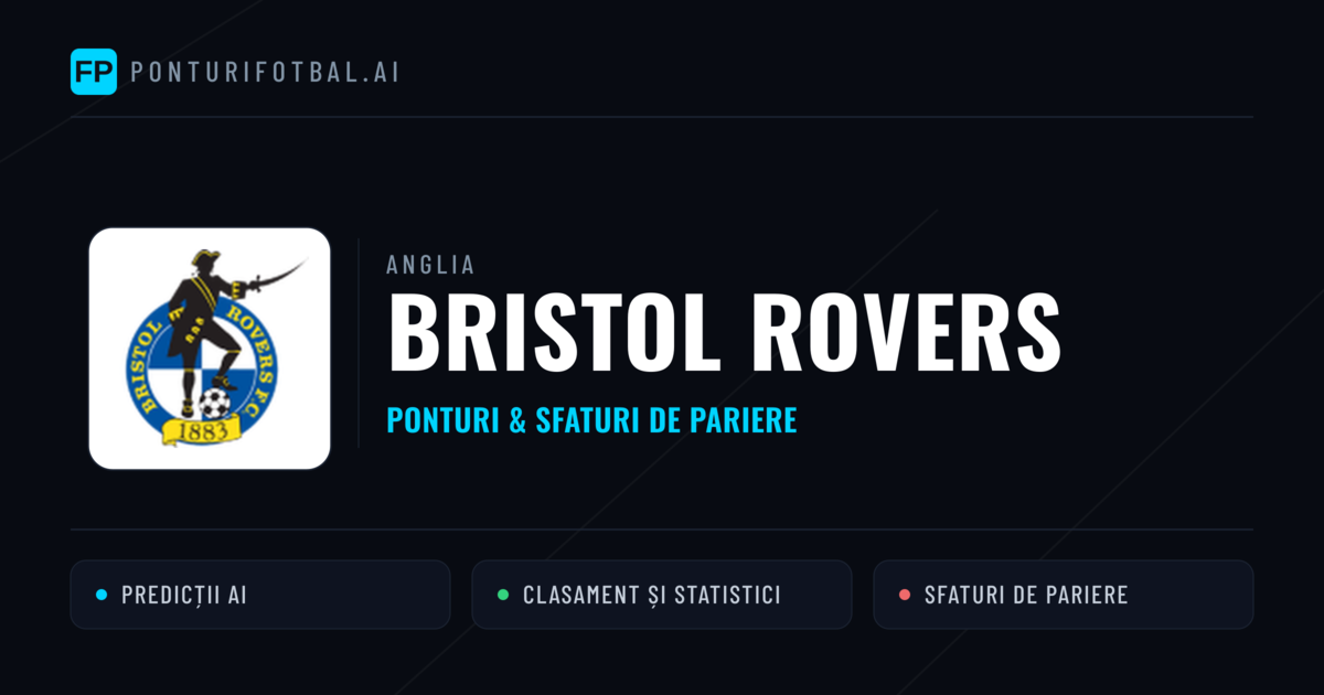 Bristol Rovers Ponturi și statistici