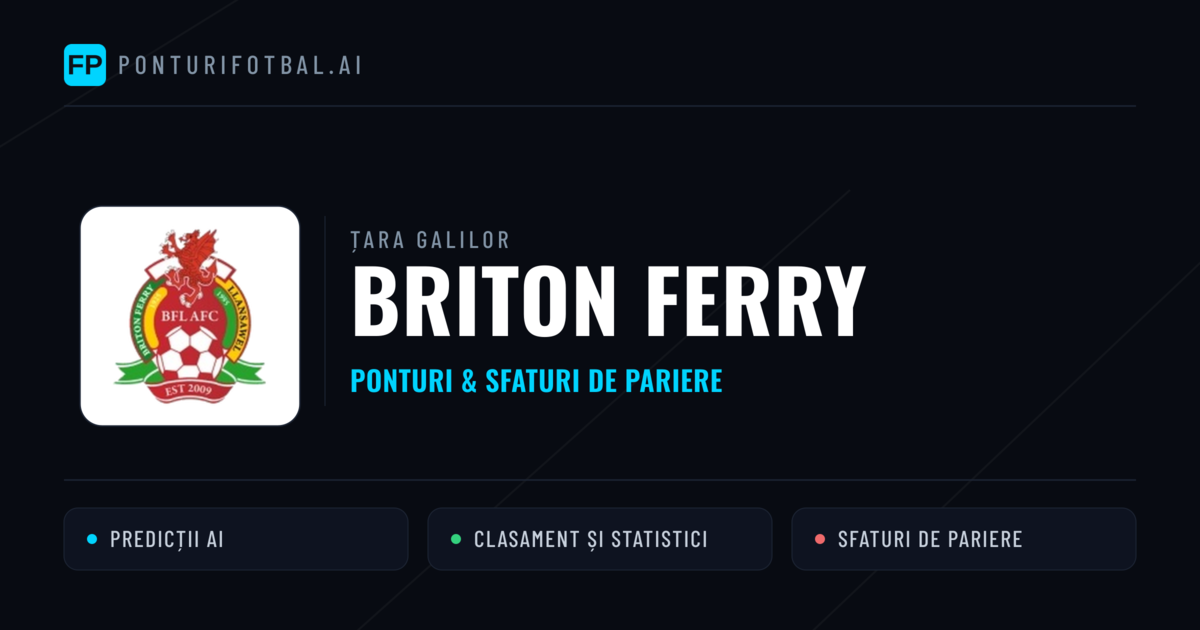 Briton Ferry Ponturi și statistici