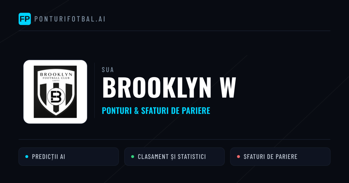 Brooklyn W Ponturi și statistici