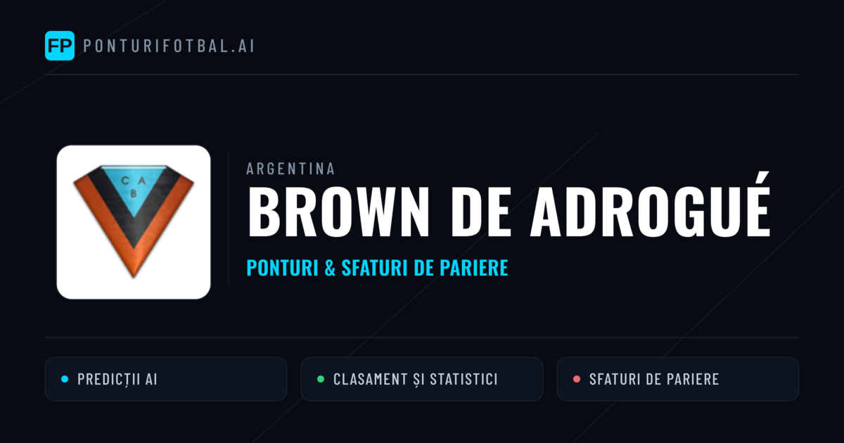 Brown de Adrogué Ponturi și statistici