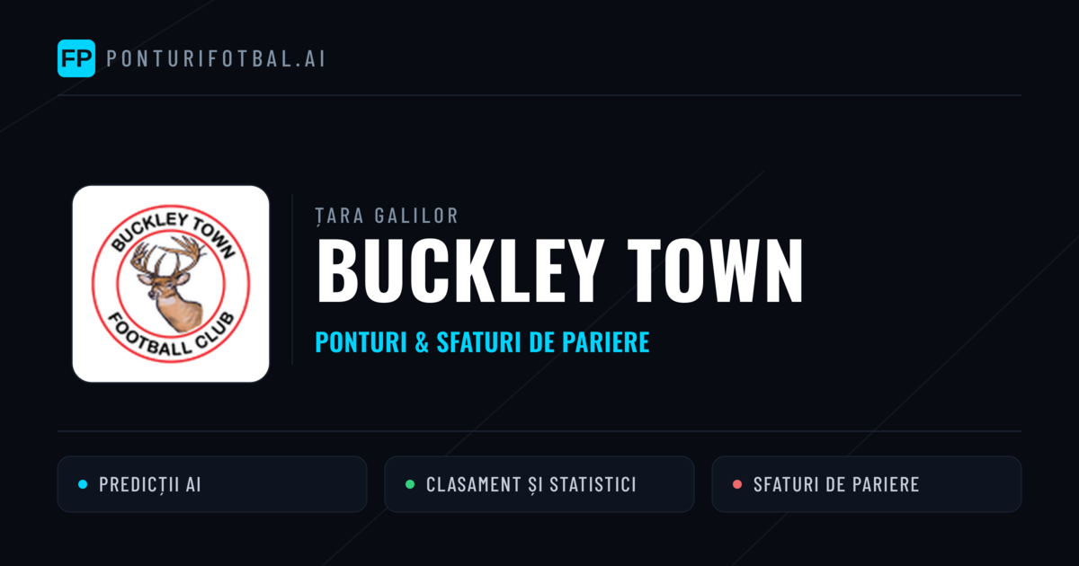 Buckley Town Ponturi și statistici