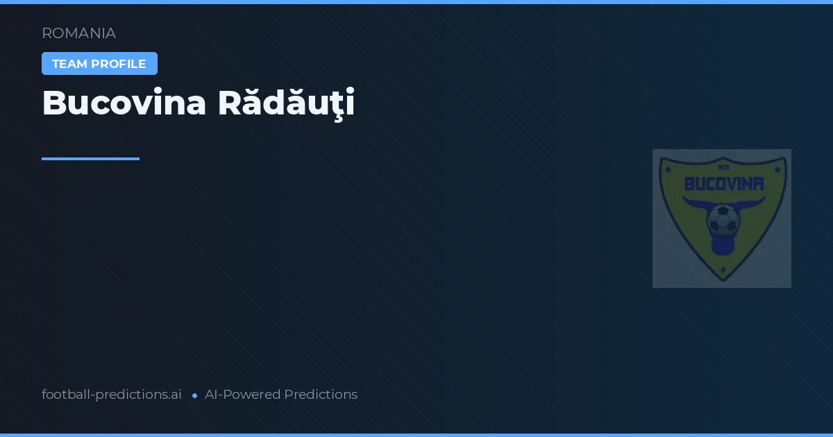Bucovina Rădăuți Ponturi și statistici