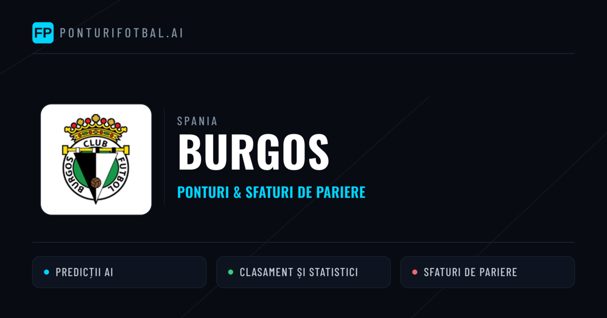Burgos Ponturi și statistici
