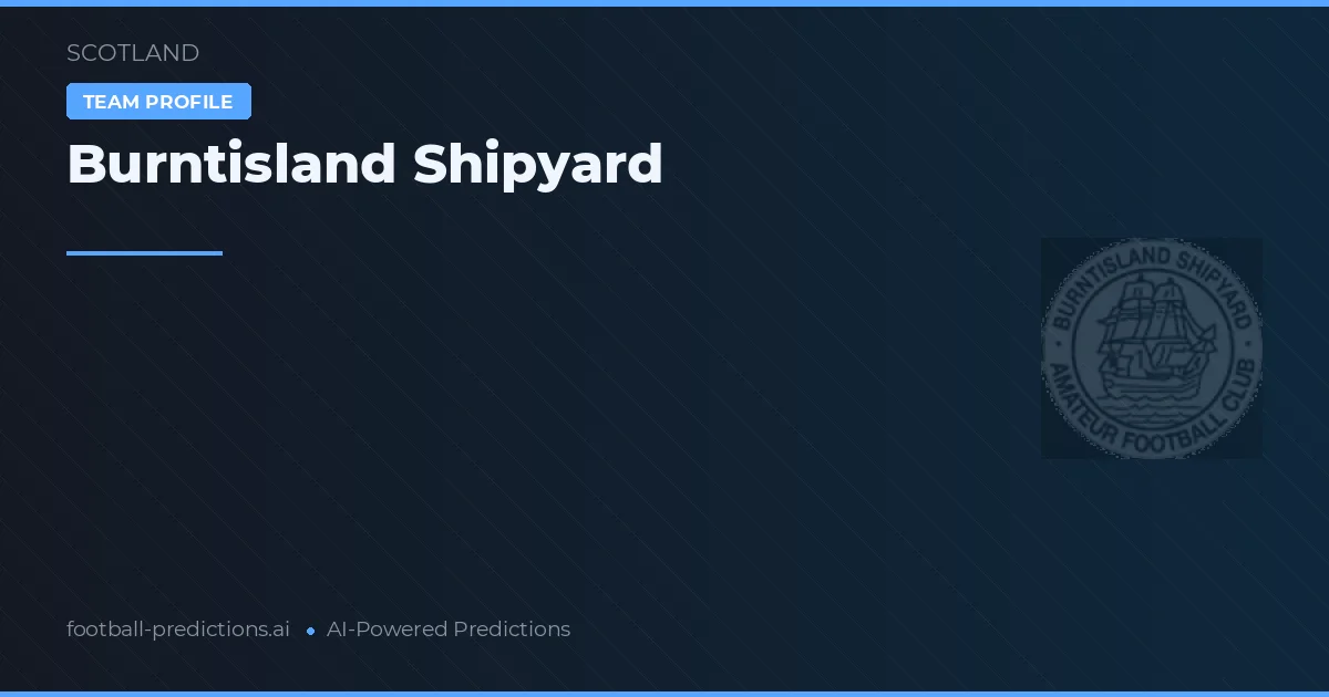 Burntisland Shipyard Ponturi și statistici