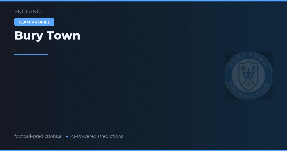 Bury Town Ponturi și statistici