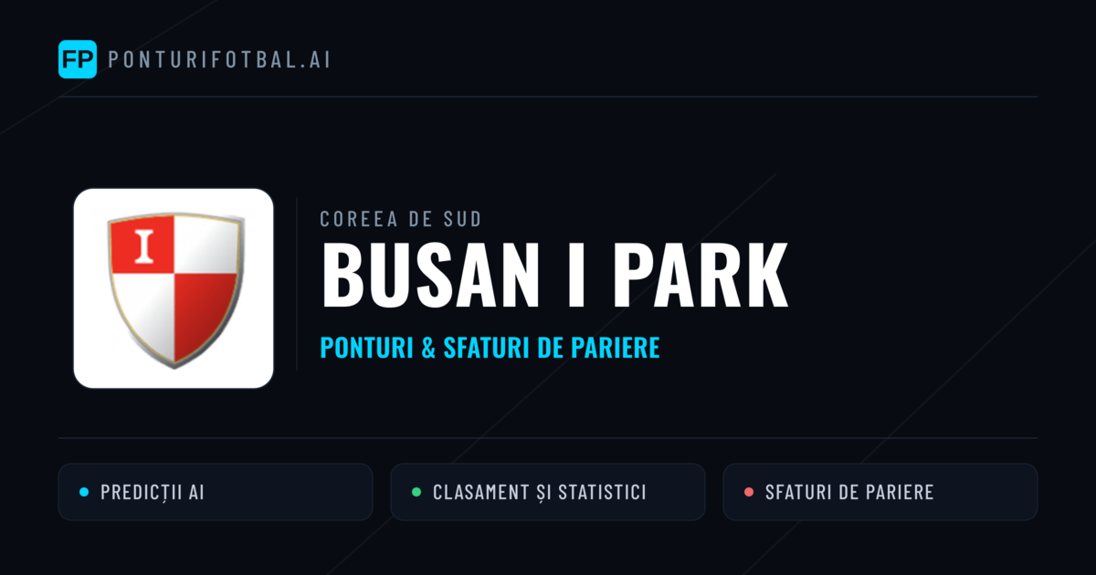 Busan I Park Ponturi și statistici