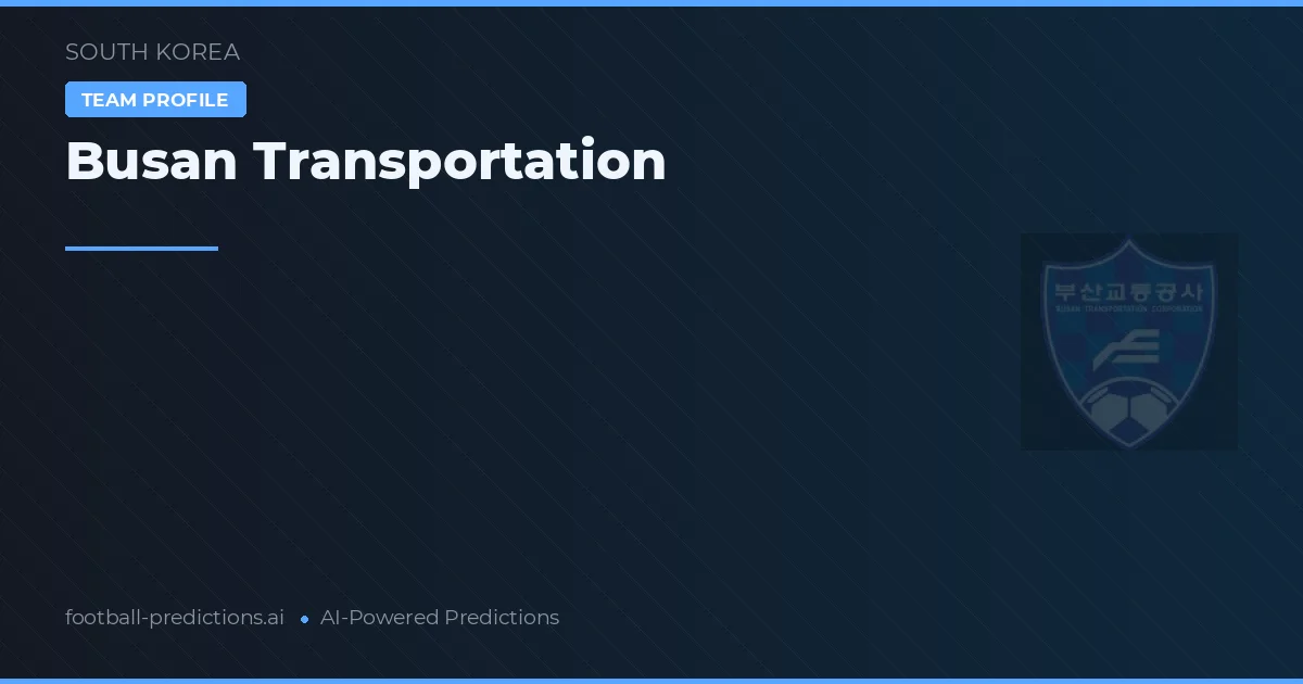 Busan Transportation Ponturi și statistici
