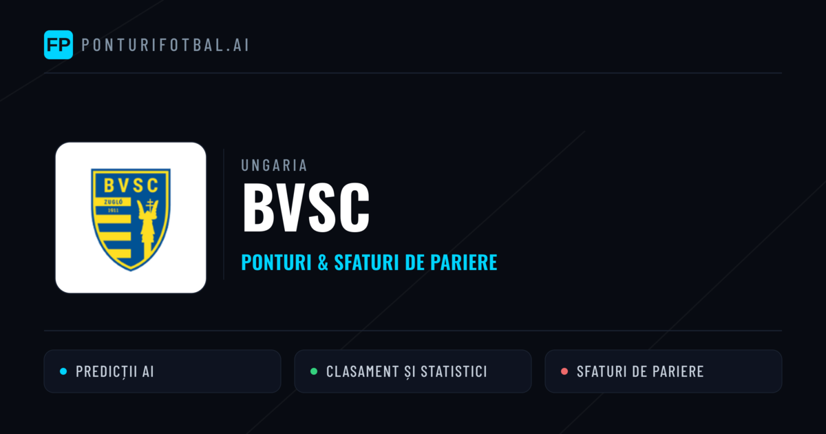 BVSC Ponturi și statistici