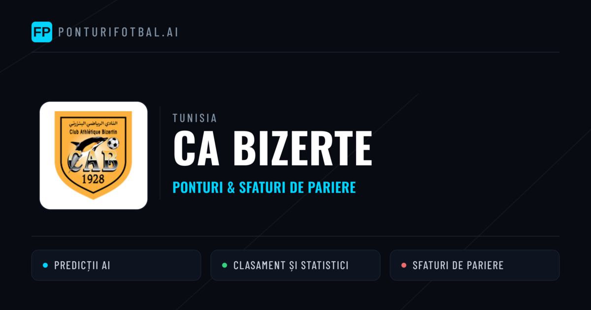 CA Bizerte Ponturi și statistici