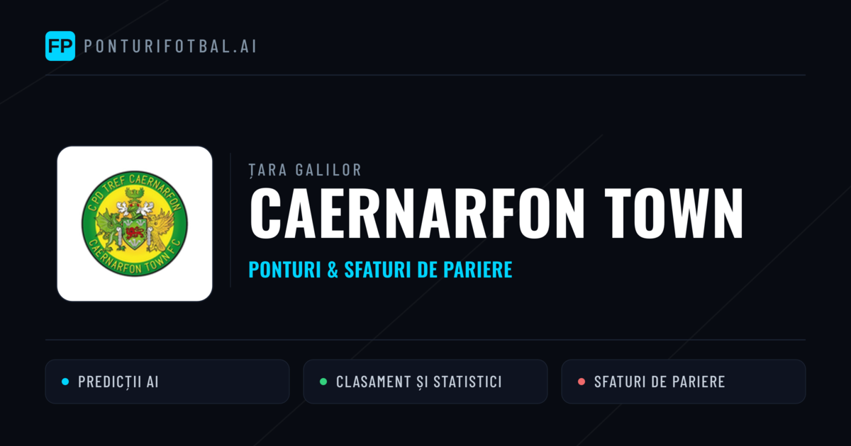 Caernarfon Town Ponturi și statistici
