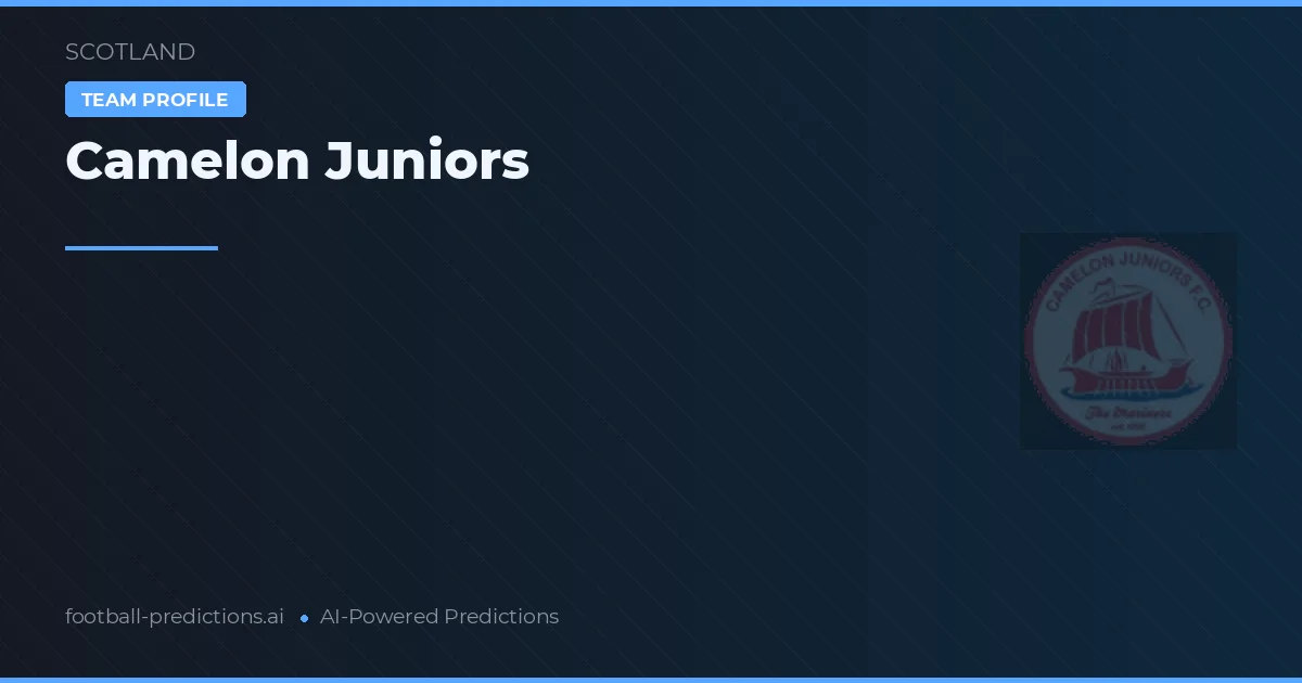Camelon Juniors Ponturi și statistici