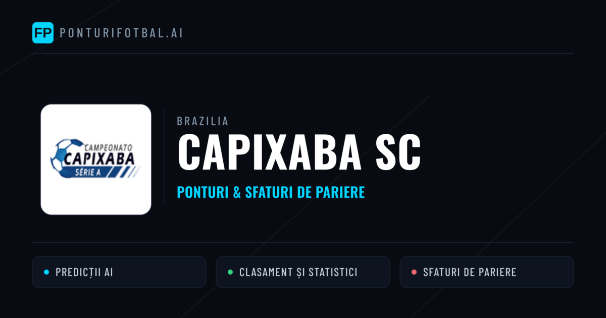 Capixaba SC Ponturi și statistici