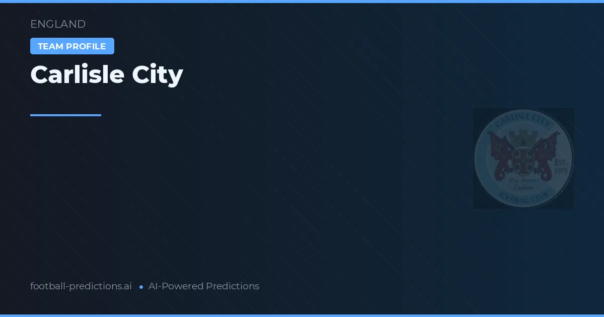 Carlisle City Ponturi și statistici