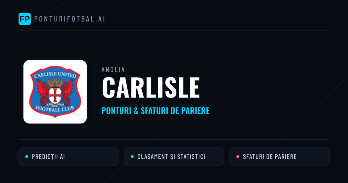 Carlisle Ponturi și statistici