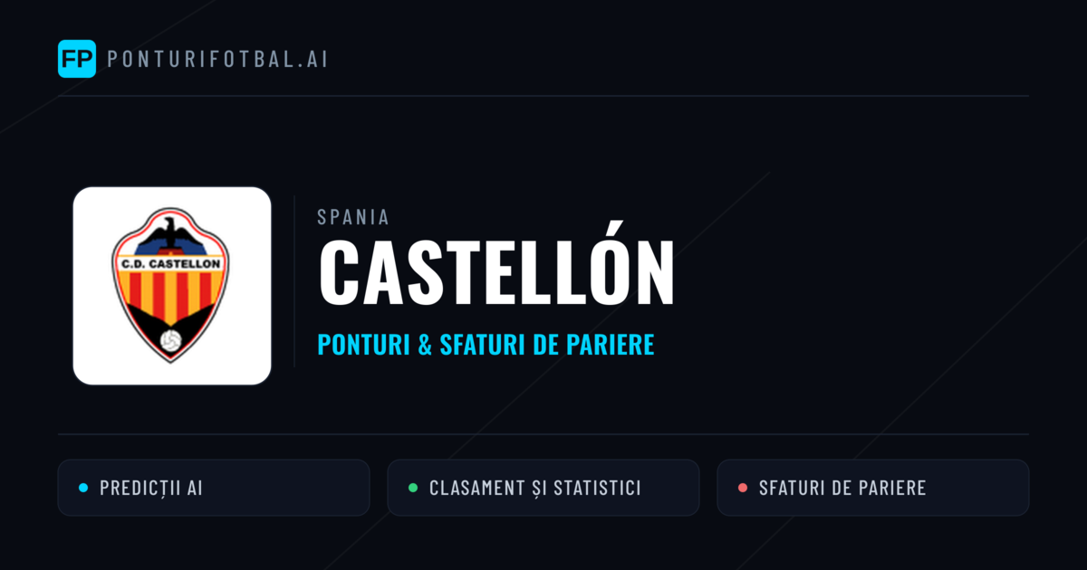 Castellón Ponturi și statistici
