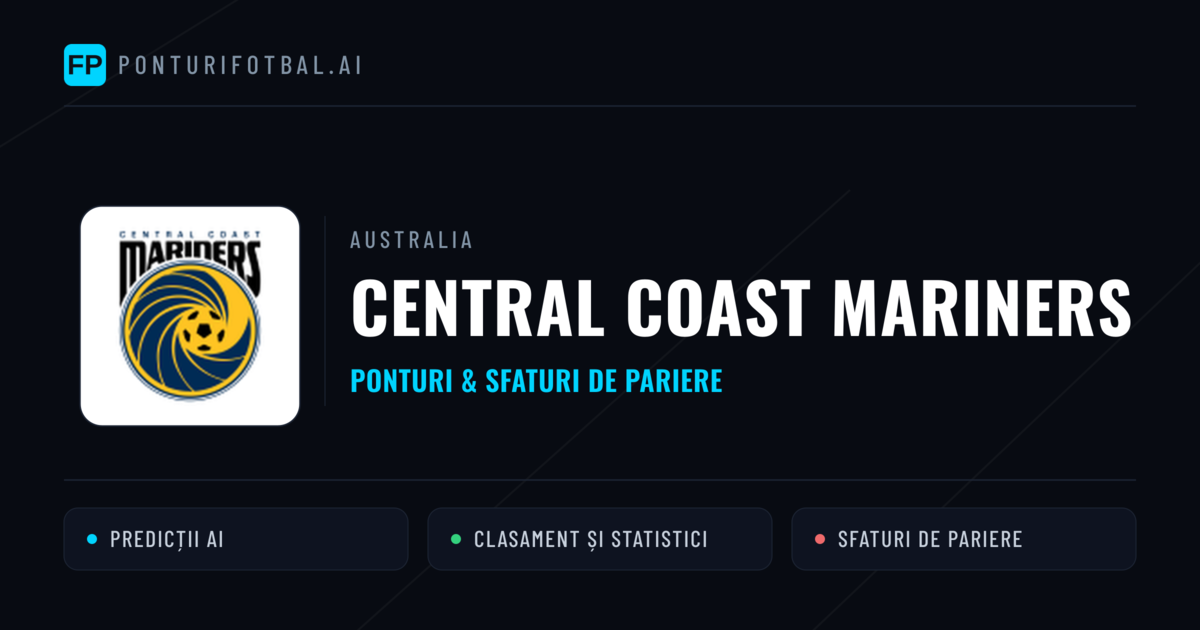 Central Coast Mariners Ponturi și statistici