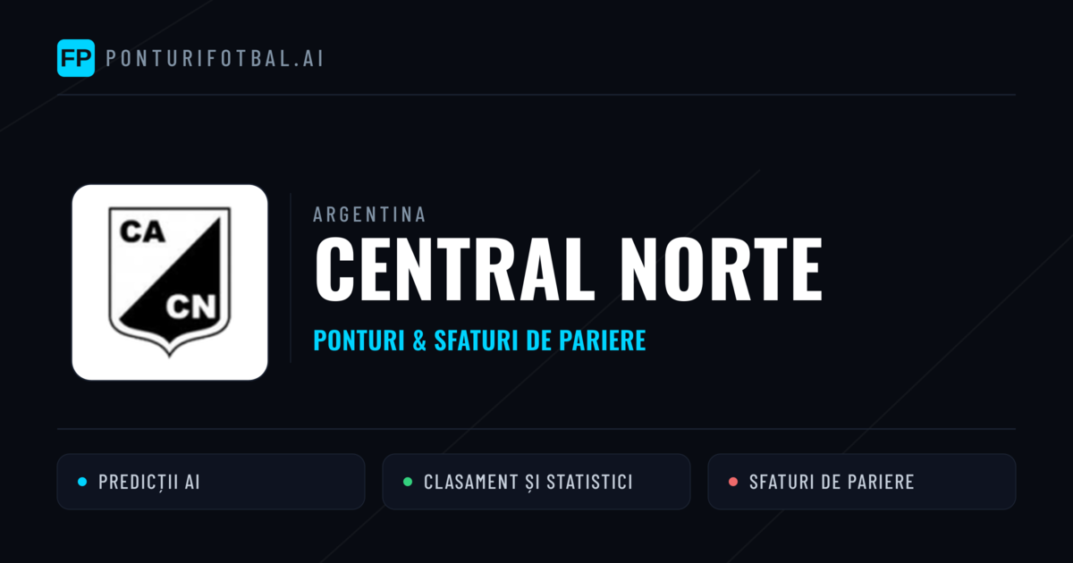 Central Norte Ponturi și statistici