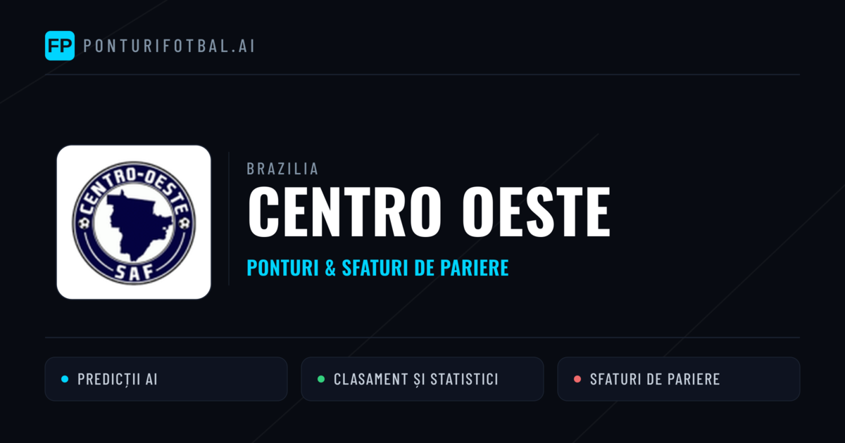 Centro Oeste Ponturi și statistici