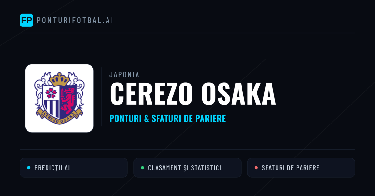 Cerezo Osaka Ponturi și statistici