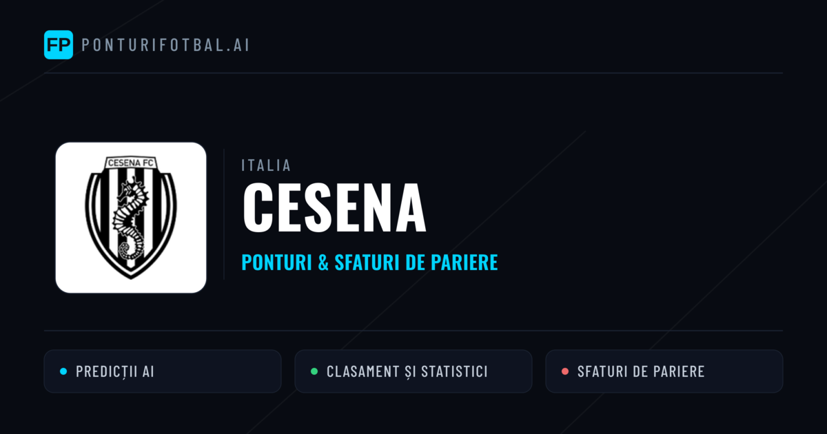 Cesena Ponturi și statistici