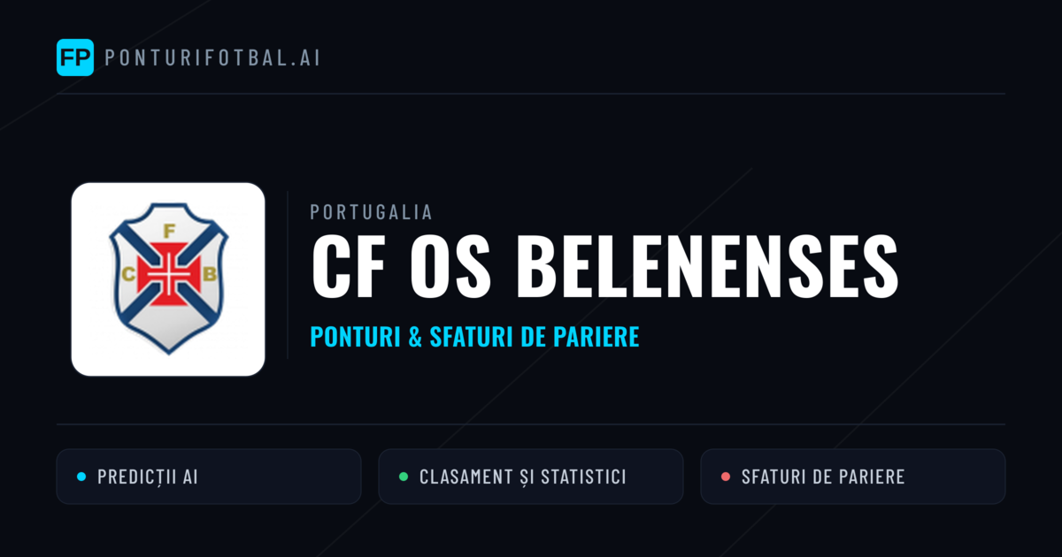 CF Os Belenenses Ponturi și statistici