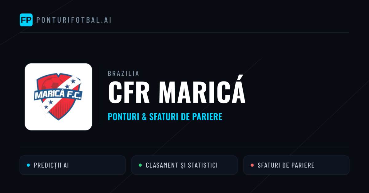 CFR Maricá Ponturi și statistici