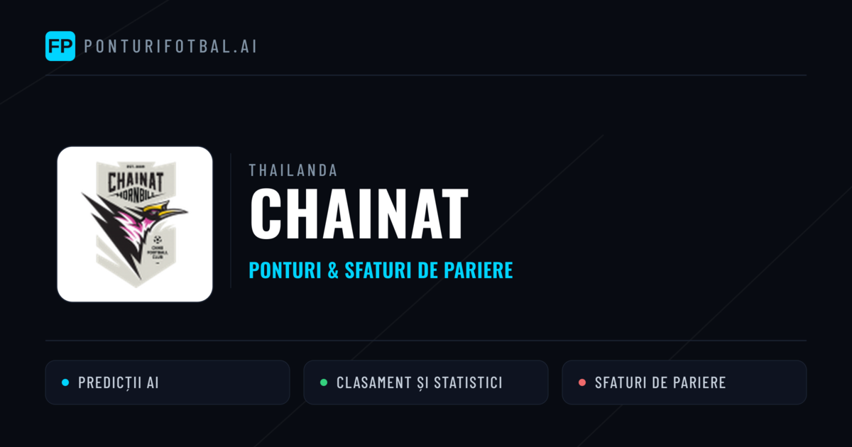 Chainat Ponturi și statistici