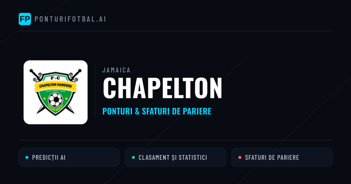 Chapelton Ponturi și statistici