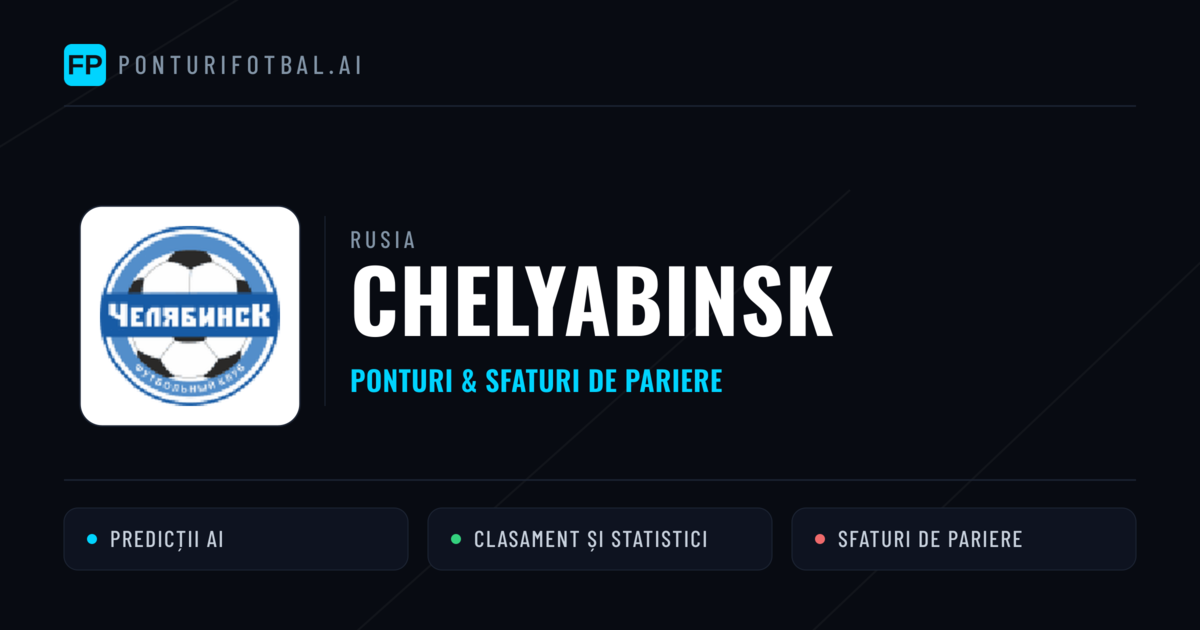Chelyabinsk Ponturi și statistici