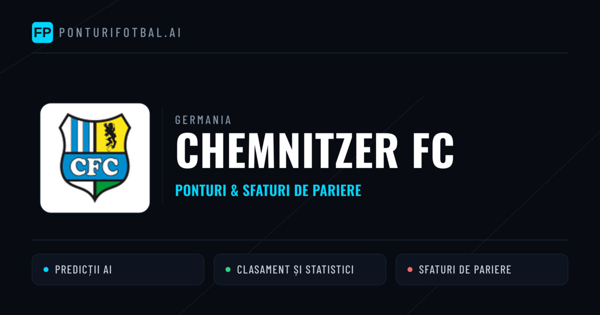 Chemnitzer FC Ponturi și statistici