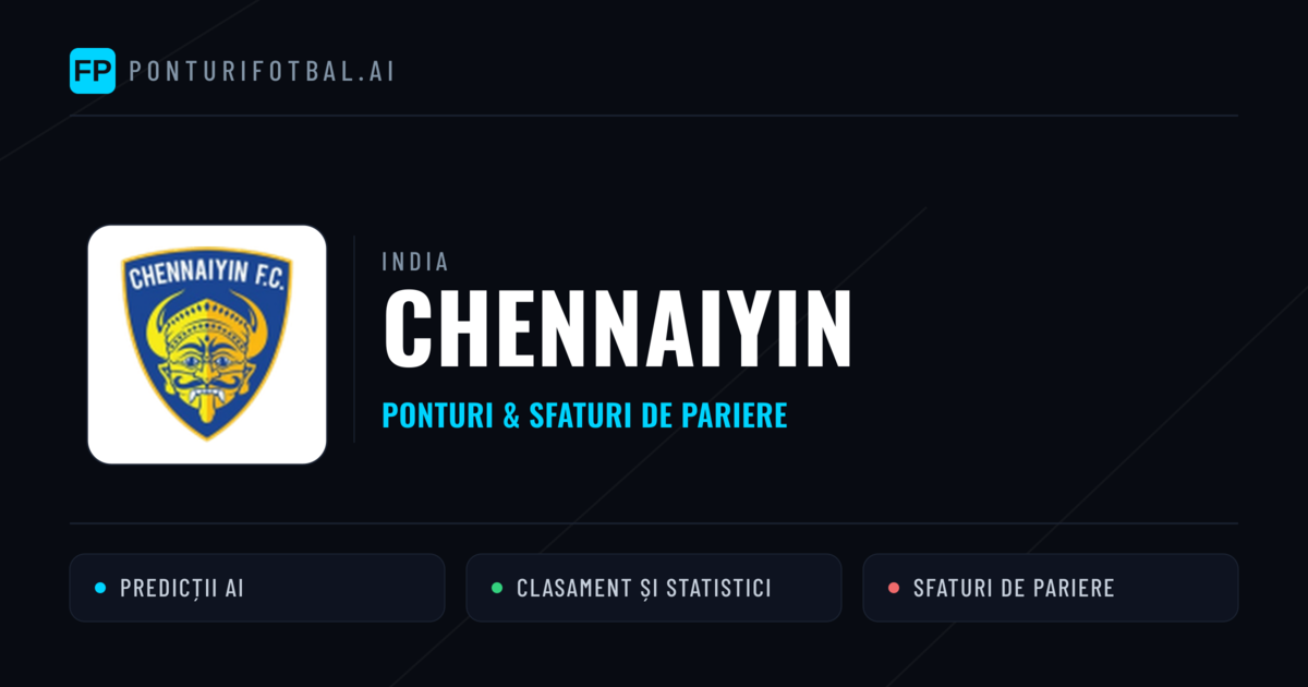 Chennaiyin Ponturi și statistici
